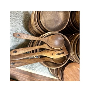 Cucharas de Madera con Diseño de Hoja de Árbol para Té, Miel, Utensilios de Cocina, Café, Sopa, Cucharilla, Artesanía en Madera Hecha a Mano, Regalo - Product Image 2