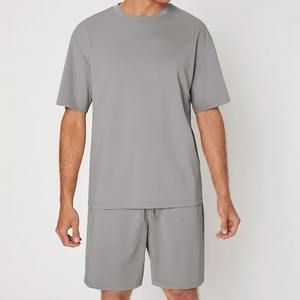 Nuevo Conjunto Deportivo de Algodón para Hombre, Camiseta y Pantalones Cortos de Dos Piezas para Gimnasio, Traje Deportivo de Verano - Product Image 5