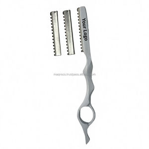 Custom Logo Stainless Steel Texture Styling Razor Light Weight Smooth Work | Hair Thinning & Texturizing Tool - Product Image 4