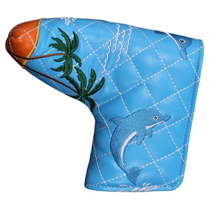 High Quality Custom Color Logo <b>Golf</b> Club Accessories Genuine Leather Headcover for Driver Most Popular Product <b>Golf</b> Head Cover - Product Image 1