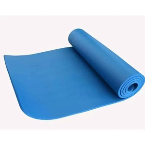 Tapis de yoga rectangulaire bleu en TPE, antidérapant, universel, pour exercices de fitness - Product Image 4