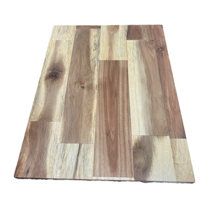 Tablero articulado de madera de acacia de diseño industrial encimera de madera de color aceite mesa y estantes flotantes cocina decoración del hogar - Product Image 3