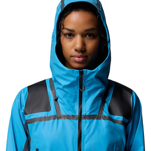 <b>Women</b> Knitted Quilted Rain <b>Jacket</b> Waterproof Windproof <b>Lightweight</b> <b>Hooded</b> Outdoor Hiking Cycling Travel Shell Custom OEM Private - Product Image 3