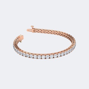 Luxury 7.65 CTW Round Brilliant Cut Lab Grown Diamond Bracelet For Women <b>Gold</b> Wedding Anniversary Jewelry 9K 14K 18K <b>Solid</b> <b>Gold</b> - Product Image 2