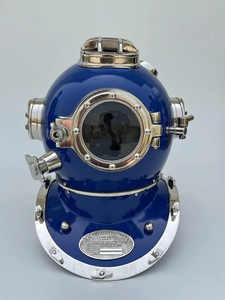 Casco de Buceo Vintage de la Marina de los Estados Unidos, Réplica de Casco de Buzo de Aguas Profundas, Decoración Náutica Marítima Steampunk, Artículo Coleccionable Marino para el Hogar - Product Image 1