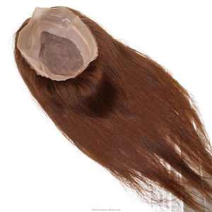 Premium <b>hair</b> toppers for women real human <b>hair</b>, Brown shade ensures natural blend, secure fit, and confidence - Product Image 1