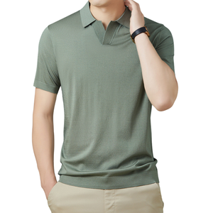 Men Sportswear Exercise Gym Shirt Tops Compression Shirt Fitness Trainer Short Sleeve Zip Polo Shirts Custom logo - Product Image 1