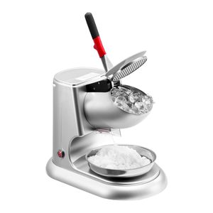 Macchina Elettrica Tritaghiaccio a 4 Lame, 100 kg/ora, per Granita e Coni di Neve, con Coperchio in Acciaio Inossidabile - Product Image 5