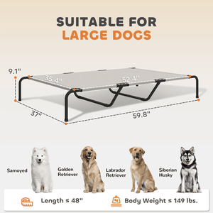 Cooling Dog <b>Cot</b> Comfortable Pet Bed for Puppies and Adult Dogs - Product Image 3