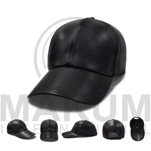 Wholesale Leather <b>Caps</b> <b>Baseball</b> <b>Cap</b> <b>Plain</b> Blank Leather <b>Baseball</b> Hat With Adjustable Strap Hat <b>Cap</b> Custom logo - Product Image 6