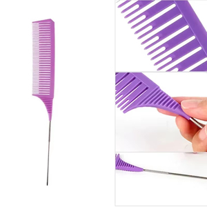 Peignes à cheveux 3 pièces, brosses à cheveux, peignes de coiffure, ensemble de peignes à queue, peignes pour coloration et teinture, outils de salon, peignes de sectionnement pour mèches, qualité supérieure - Product Image 6