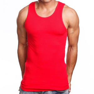 Chaleco Deportivo de Alta Calidad para Hombre, Tejido Acanalado, Transpirable, con Logotipo de Silicona Bordado, Personalizable, 100% Algodón, Secado Rápido, Estilo Vintage - Product Image 2