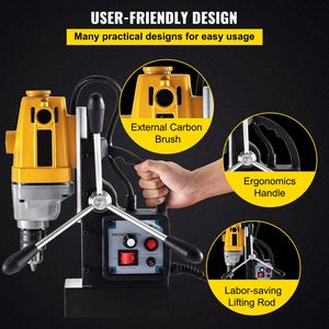 Trapano Magnetico da 750W con Diametro Massimo di Foratura di 0,5 Pollici e Profondità Massima di Foratura di 3,9 Pollici, Base Magnetica da 1910 libbre di Forza di Trazione, Macchine per Foratura - Product Image 5