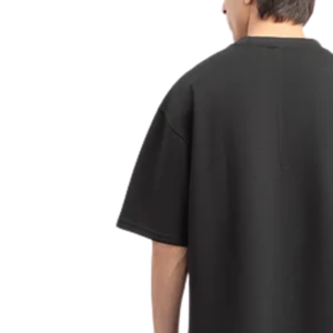 Camiseta de Hombre Azul Marino, Corte Regular, Cuello Redondo, Logotipo, Tejido de Seda, Sólida, Manga Corta, Informal, Transpirable, Estilo Urbano, para Uso Diario de Verano - Product Image 4