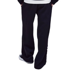 Pantalon de survêtement streetwear OEM personnalisé, coupe ample, jambe large, taille élastique, en coton épais, écologique, haute qualité, coupe classique - Product Image 6