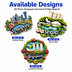 Magneti per Frigorifero in Resina Personalizzati di Singapore, Souvenir Turistico 3D di <span class=keywords><strong>Marina</strong></span> Bay Sands per Negozi di Regali - Product Image 3