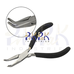 Pince à boucles de 115 mm avec poignées en mousse mate pour la création de bijoux, le bricolage, la dénudation de fils et les circlips de pêche - Product Image 1