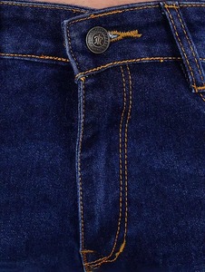 Custom Men Black Ripped Distresses Stretch Straight Denim Breathable Jeans - Product Image 2