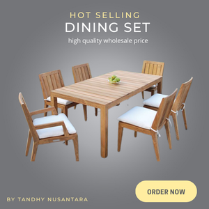 Best at Quality Restaurant Set Solid Wood Dining <b>Table</b> Set With Many <b>Chairs</b> Super Comfortable Direct Factory - Product Image 5