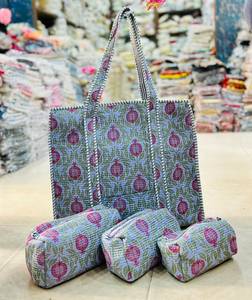 Vintage Adjustable Quilted Geometric Cotton Crossbody Bag with Zipper Closure for Travel and Daily Use - Product Image 1