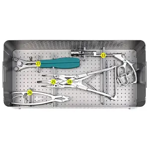 Juego de instrumentos quirúrgicos ortopédicos de acero inoxidable, kit manual de implantes cervicales y lumbares, conjuntos de implantes para columna lumbar en venta - Product Image 1
