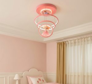 Nouvelle Lampe Suspendue LED Artisanale Zen Asiatique Visionniste, Lumière Blanche Chaude, Pendentif Princesse pour Décoration de Chambre d'Enfant, Crèche et Salle de Jeux - Product Image 3