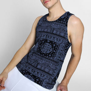 Débardeurs Homme Personnalisés Respirants à Prix de Gros – Tenue de Sport Sans Manches Tricotée Écologique Séchage Rapide Col Rond Décontracté Style Urbain - Product Image 5