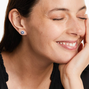 Boucles d'oreilles clous en argent 925 de qualité supérieure avec diamants Moissanite, forme ronde brillante, haute brillance, bijoux fins élégants, cadeau d'anniversaire - Product Image 3