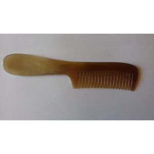 Peigne à cheveux en corne de buffle de qualité export, fait main, en corne naturelle, pour le soin de la barbe, démêloir à dents larges, poli et lisse - Product Image 5