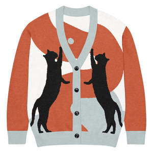 Cardigan respirant et sophistiqué à col en V pour homme, pull tricoté vintage à rayures style universitaire pour la saison printemps-automne - Product Image 1