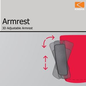 เก้าอี้ปรับระดับได้ KINSHA 3D พร้อมที่วางแขนผ้า ดีไซน์ตามหลักสรีรศาสตร์ สำหรับใช้ในบ้านและสำนักงาน ดีไซน์ทันสมัย - Product Image 6