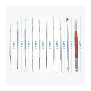 Wax Carving Tools Stainless Steel Dental Waxing Instruments with Case Double Ended Wax Carvers Set for Dental, Metal <b>Clay</b> - Product Image 6