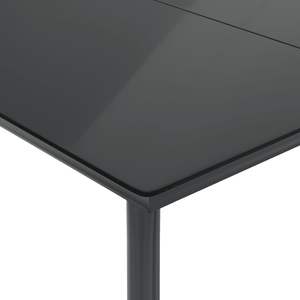 Set da pranzo da 7 pezzi in Poly Rattan nero con cuscini Set da giardino - Product Image 6