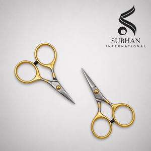 Ciseaux de barbier de qualité professionnelle avec une poignée confortable, coupe de cheveux précise, légers, durables, en acier inoxydable, revêtement en titane - Product Image 5