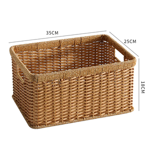 Cesta de Almacenamiento de Archivos de Ratán con Asas, Organizador de Documentos de Mimbre, Conveniente para Oficina, Color Natural, Venta al por Mayor desde Vietnam - Product Image 2