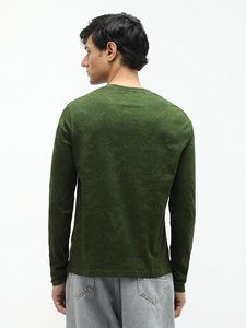 T-shirts de luxe pour hommes en gros, à manches longues, tricotés, col rond, coupe classique, style streetwear, 100 % coton, écologiques et respirants - Product Image 5