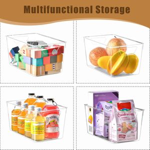 Set di 12 Contenitori di Plastica Trasparente per Organizzazione di Dispensa e Armadi, Organizzatori per Armadietti - Product Image 3