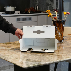 Caja de Embalaje de Papel Corrugado Plegable con Extremos Reforzados, Directo de Fábrica, OEM, para Alimentos, Trufas, Jamón, Galletas, Regalos a Granel - Product Image 3