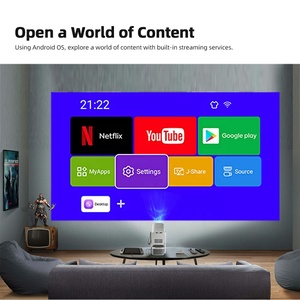 Mini Proyector Láser Portátil 2 en 1 AUN A005 Pro 4K con Altavoz de 20W, Luz Ambiental, Alto Lumen, para Juegos, Cine en Casa, Smart TV - Product Image 4