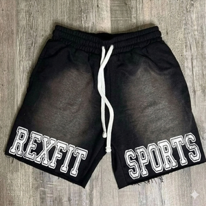 REXFIT SPORTS Fabricante de Ropa Deportiva Personalizada, Pantalones Cortos Deportivos para Hombre, Diseño Personalizado, Pantalones Cortos Ajustados para Gimnasio y Running con Efecto Desgastado por el Sol - Product Image 1