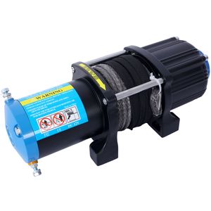 กว้านไฟฟ้าสำหรับรถ ATV/UTV ขนาด 4500 ปอนด์ พร้อมเชือกสังเคราะห์กันน้ำ 12V ยาว 1000 ฟุต พร้อมรีโมทแบบมีสายและไร้สาย - Product Image 2
