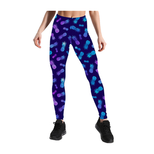 Leggings de Yoga de Cintura Alta hasta el Tobillo con Spandex/Nylon, Elásticos en Cuatro Direcciones, Cintura Elástica, Secado Rápido, Bolsillos Sin Costuras - Product Image 1