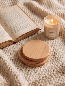 Sustainable Wooden Coaster Natural Solid Wood Drink Coaster <b>Set</b> <b>for</b> Coffee Tea Mug <b>Table</b> Use <b>for</b> tea and coffee <b>Set</b> of coasters - Product Image 6