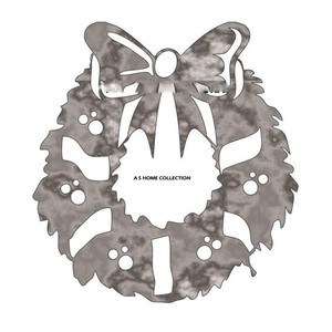 <b>Snow</b> Man Design Silver Finished Stainless Steel Metal Christmas Wall <b>Art</b> Blank Sublimation High Quality At Wholesale Rate - Product Image 3