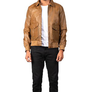 Good Quality Comfortable <b>Men</b> <b>Leather</b> <b>Jackets</b> Most Popular Quality Custom <b>Men</b> <b>Leather</b> <b>Jackets</b> for Street Wear OEM Service - Product Image 4