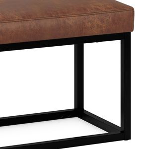 Reynolds piccola panca in difficoltà sella marrone per mobili soggiorno - Product Image 4