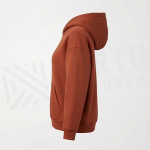 Sweat-shirt à capuche confortable pour femme, manches longues, avec cordon de serrage, détail poche, idéal pour superposer, pour temps frais, vêtement tendance - Product Image 3