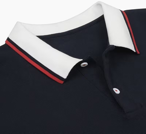 Chemise de golf pour homme en coton 100% écologique, couleur unie, anti-plis, à logo personnalisé, tricotée, séchage rapide, fabriquée au Bangladesh – Meilleure vente - Product Image 4