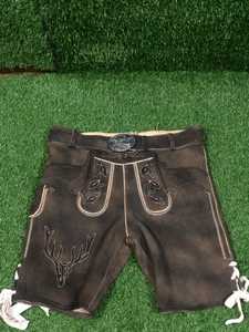 Pantalones Cortos de Lederhosen para Hombre, Cintura Alta, Bordado Floral, Cierre de Botones, Estilo Vintage, Transpirables, Casuales, Trachten Bávaro - Product Image 3