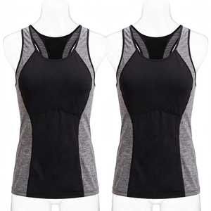 <b>Women</b> Solid Breathable Quick Dry Tank Tops <b>Sleeveless</b> Scoop Neck Canvas Gym <b>Shirts</b> - Product Image 2